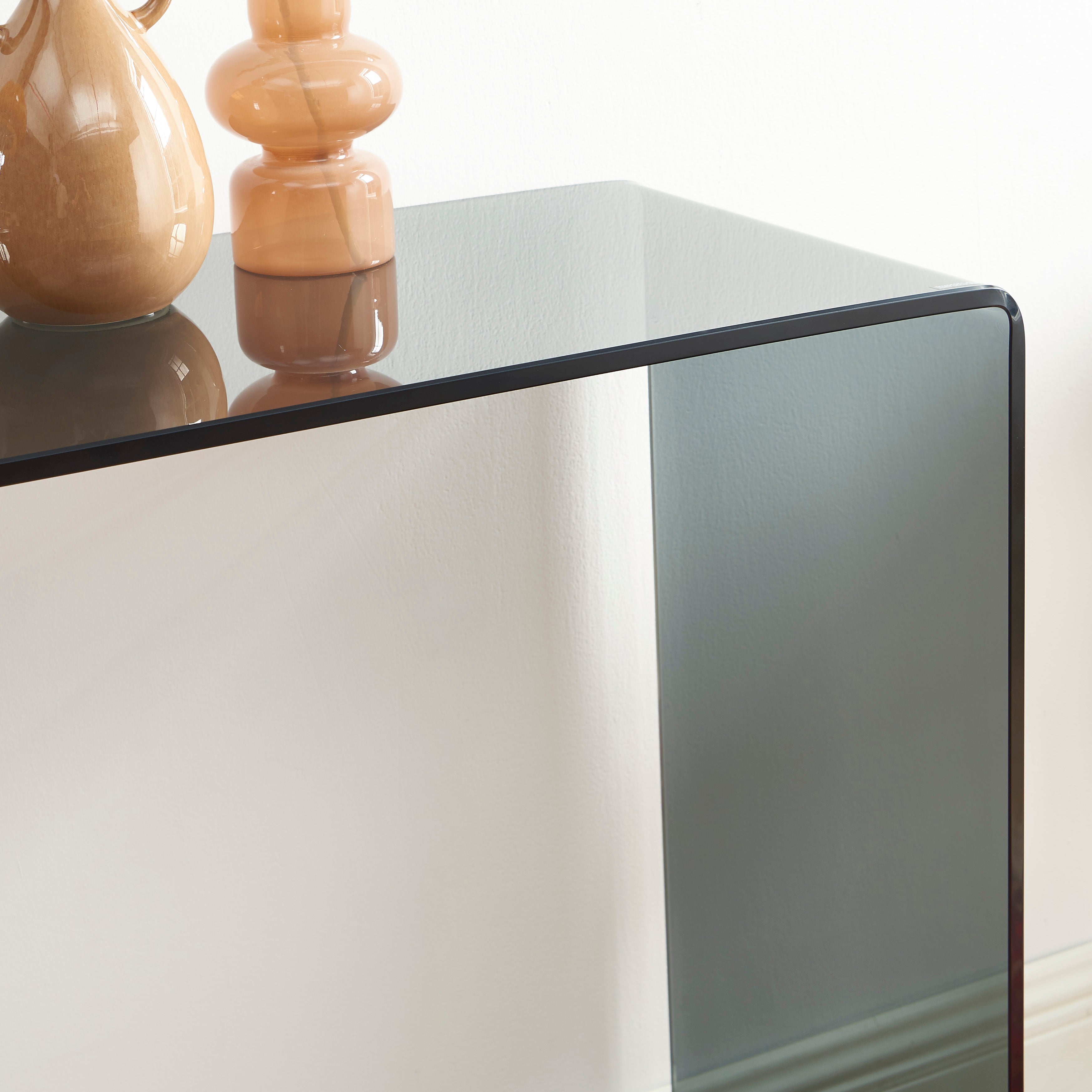 Ginza - Console - Tempered Glass - Black