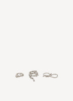 Givenchy - Twisted Ring Set - Silvery - Femme