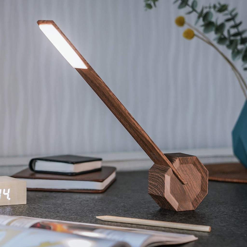 Lampe de Bureau Octogon One - Noyer