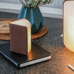 Lampe Smart Book LED - Cuir Marron - 2 Tailles