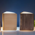 Lampe Smart Book LED - Noyer - 2 Tailles