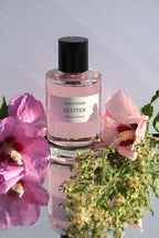 Perfume con purpurina