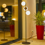 Globy - Wired Floor Lamp - Steel - Gray