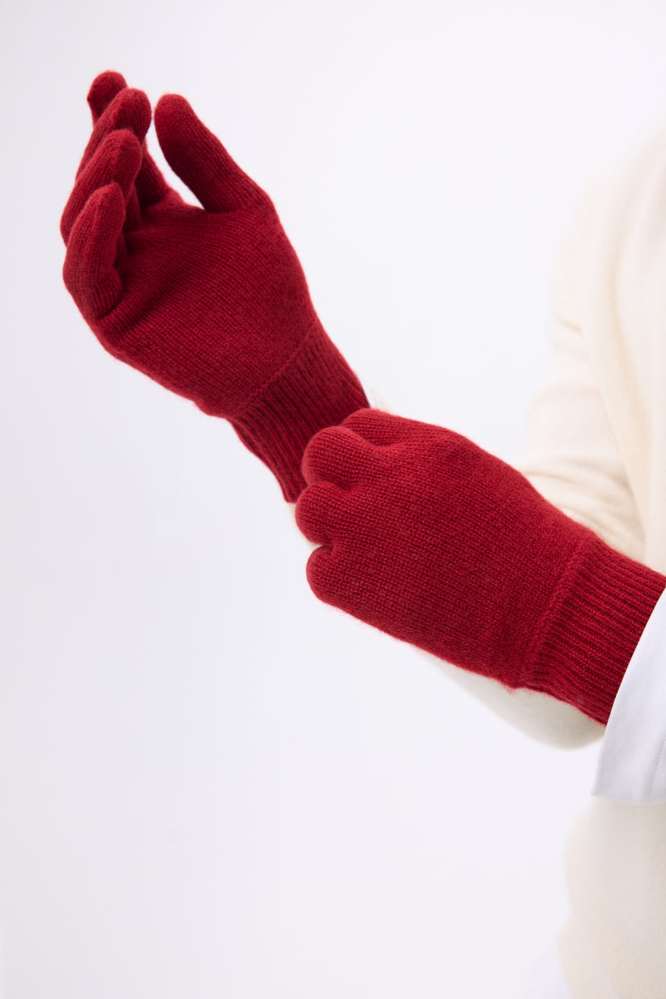 Guanti Gloves - Coulis - Unisex - 100% Cashmere