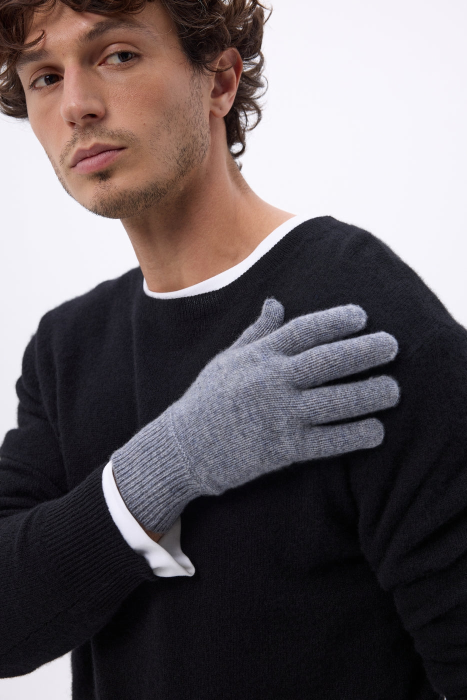 Guanti Gloves - Grigio scuro - Unisex - 100% Cashmere