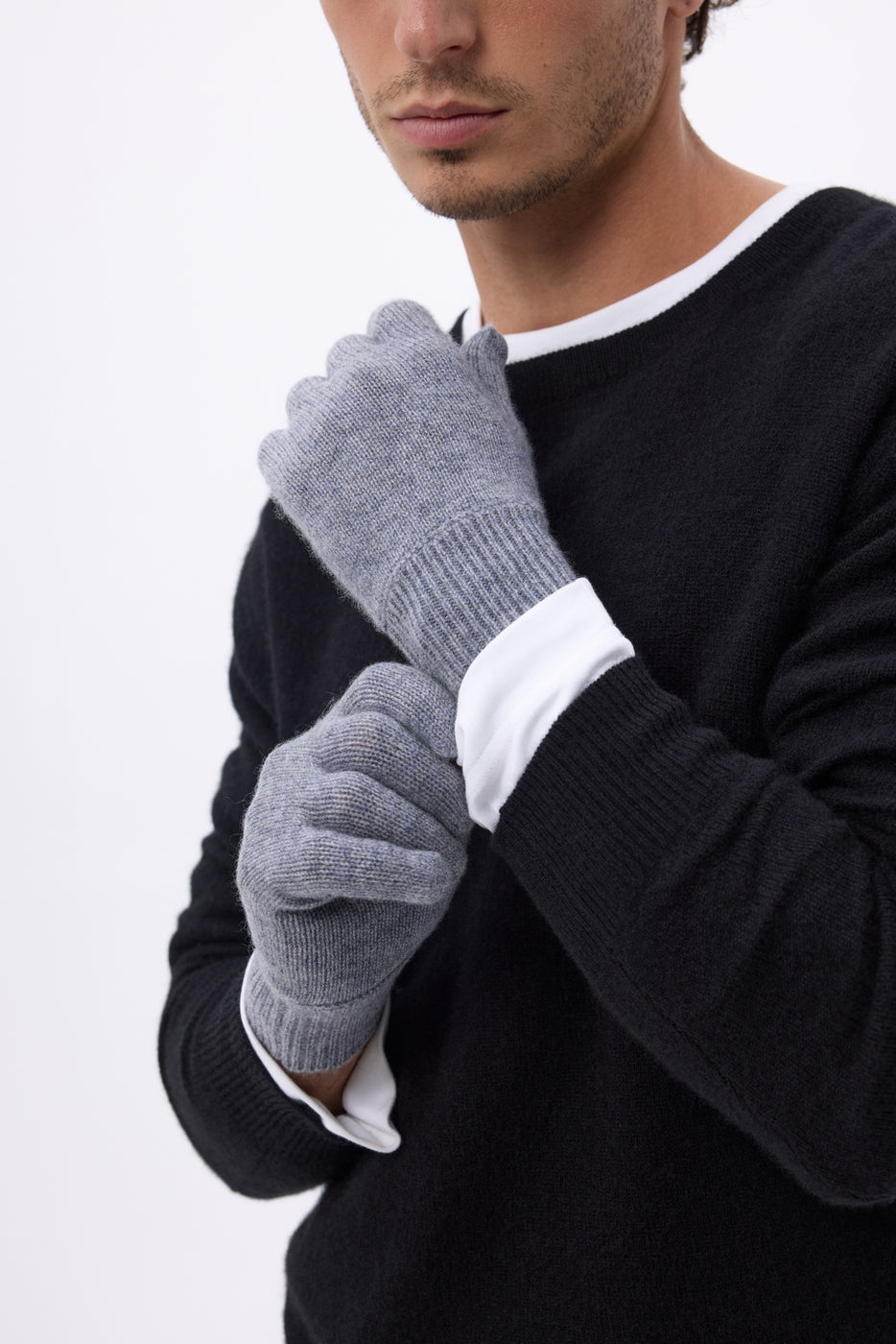 Guanti Gloves - Grigio scuro - Unisex - 100% Cashmere