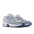 New Balance 740 White & Navy (Gs) - Blue