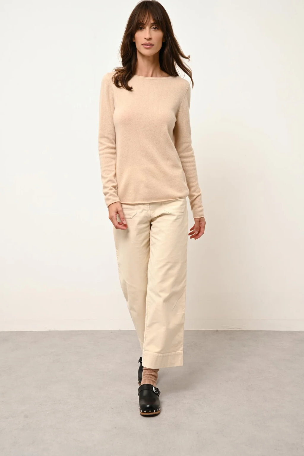 Boat-Neck Jumper - Grace - Sand