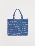 Amour Jacquard Denim Tote Bag