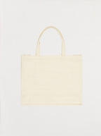 Bolso tote Amour de jacquard crudo