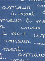 Mini Amour Jacquard Denim Cabas