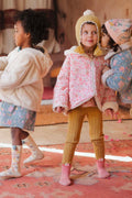 Abrigo Reversible de Felvet - Crema Campos de Flores - Niño