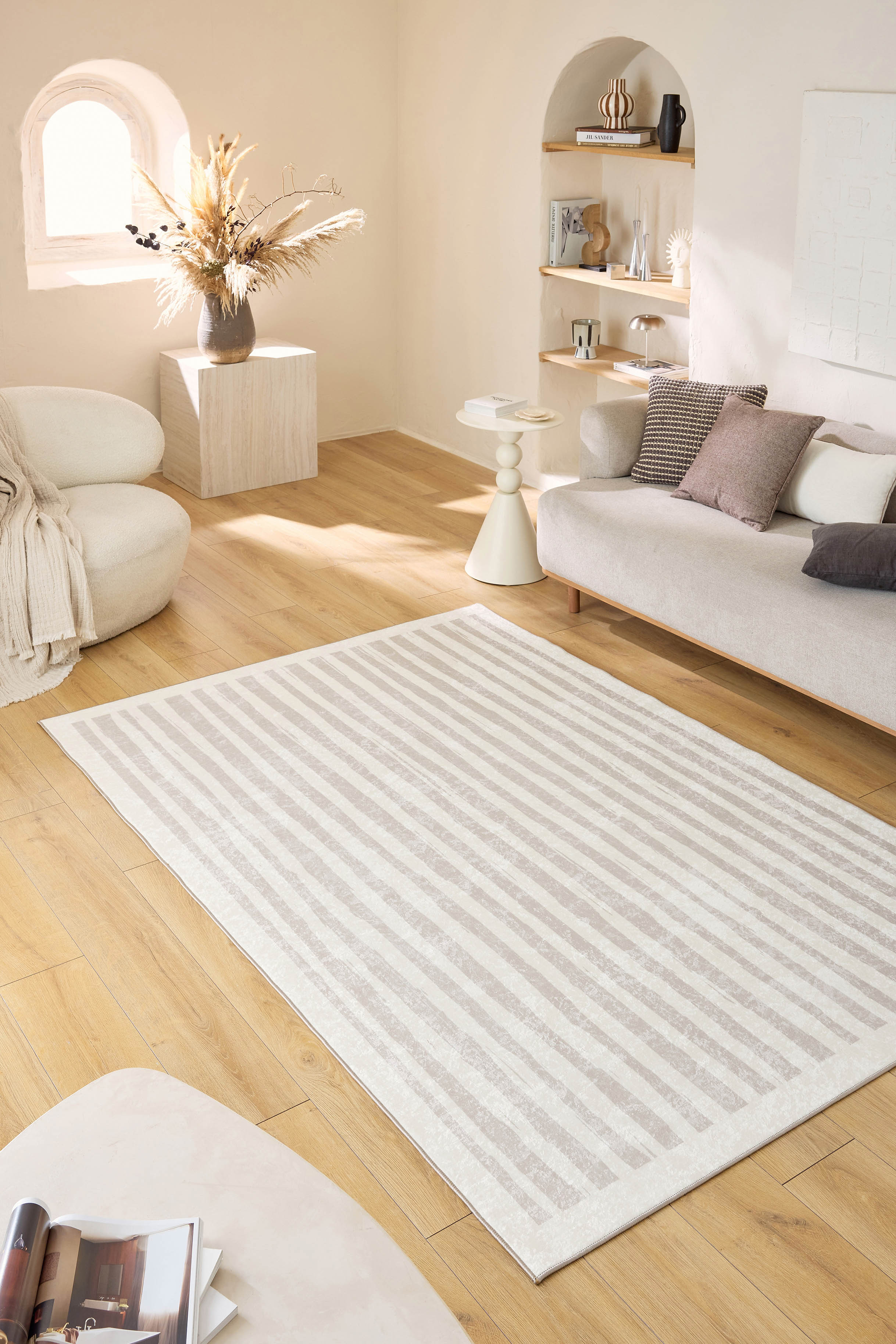 Grege - Tapis D'Intérieur - Polyester Imprimé - Beige