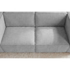 Mini Basil - lille sofa i fløjl - lige sofa