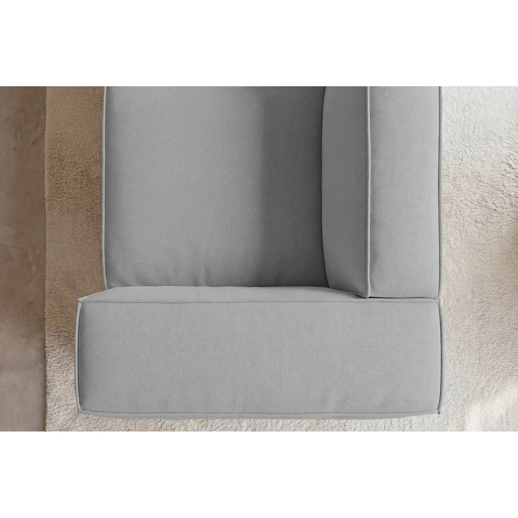 Mini Basil - Glat Stof - Lige Sofa