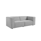Mini Basil - lille sofa i fløjl - lige sofa