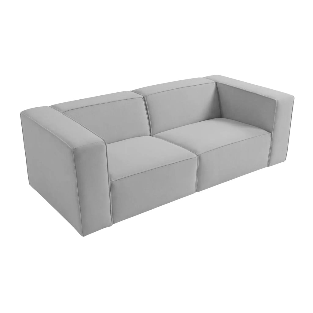 Mini Basil - Glat Stof - Lige Sofa