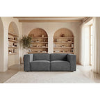 Mini Basil - lille sofa i fløjl - lige sofa