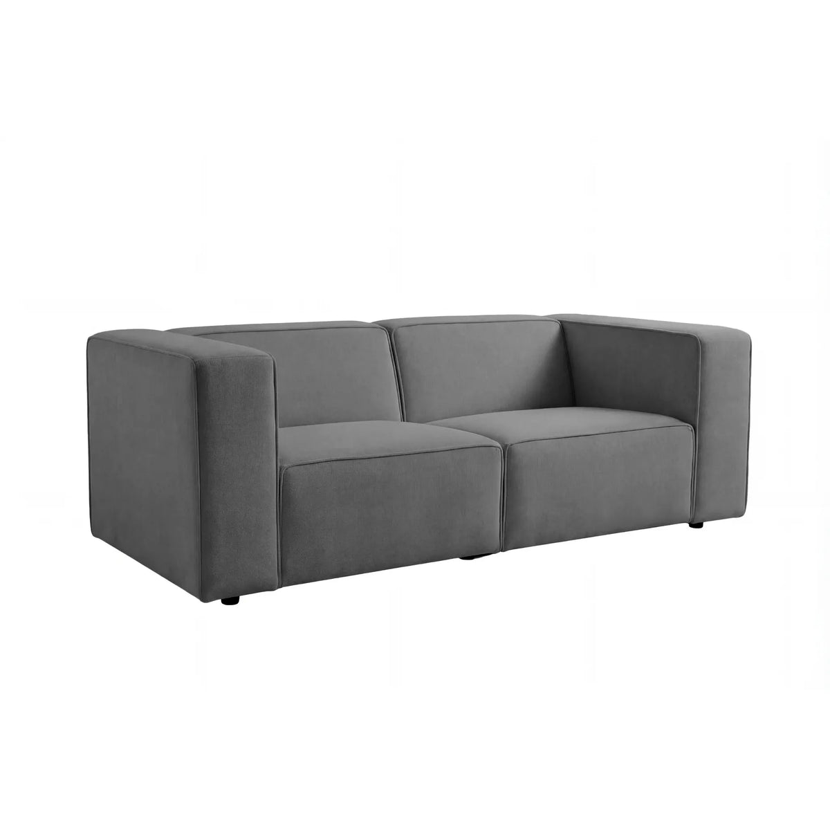 Mini Basil - Glat Stof - Lige Sofa