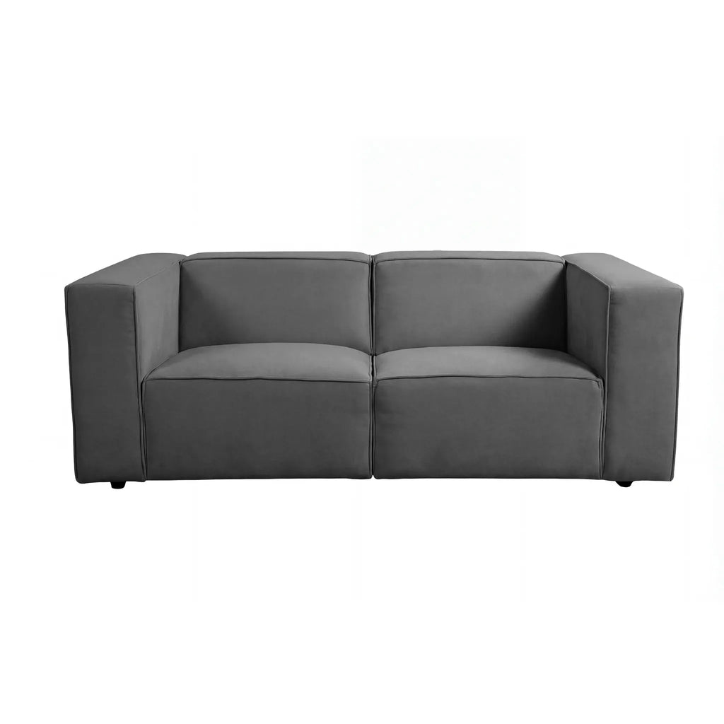 Mini Basil - Glat Stof - Lige Sofa