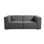 Mini Basil - Glat Stof - Lige Sofa