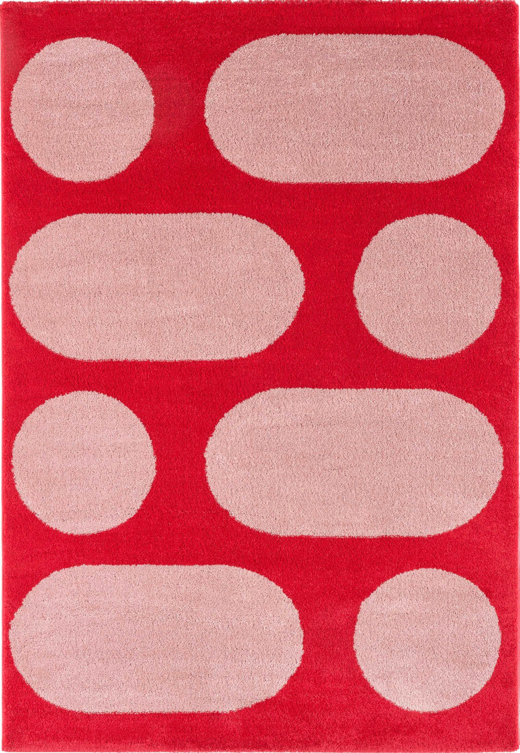 Groovy - Tapis D'Intérieur - Polypropylène - Rouge