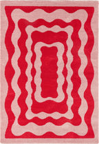 Groovy - Tapis D'Intérieur - Polypropylène - Rouge