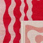 Groovy - Tapis D'Intérieur - Polypropylène - Rouge