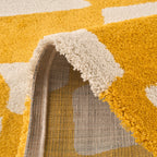 Groovy - Tapis D'Intérieur - Polypropylène - Jaune