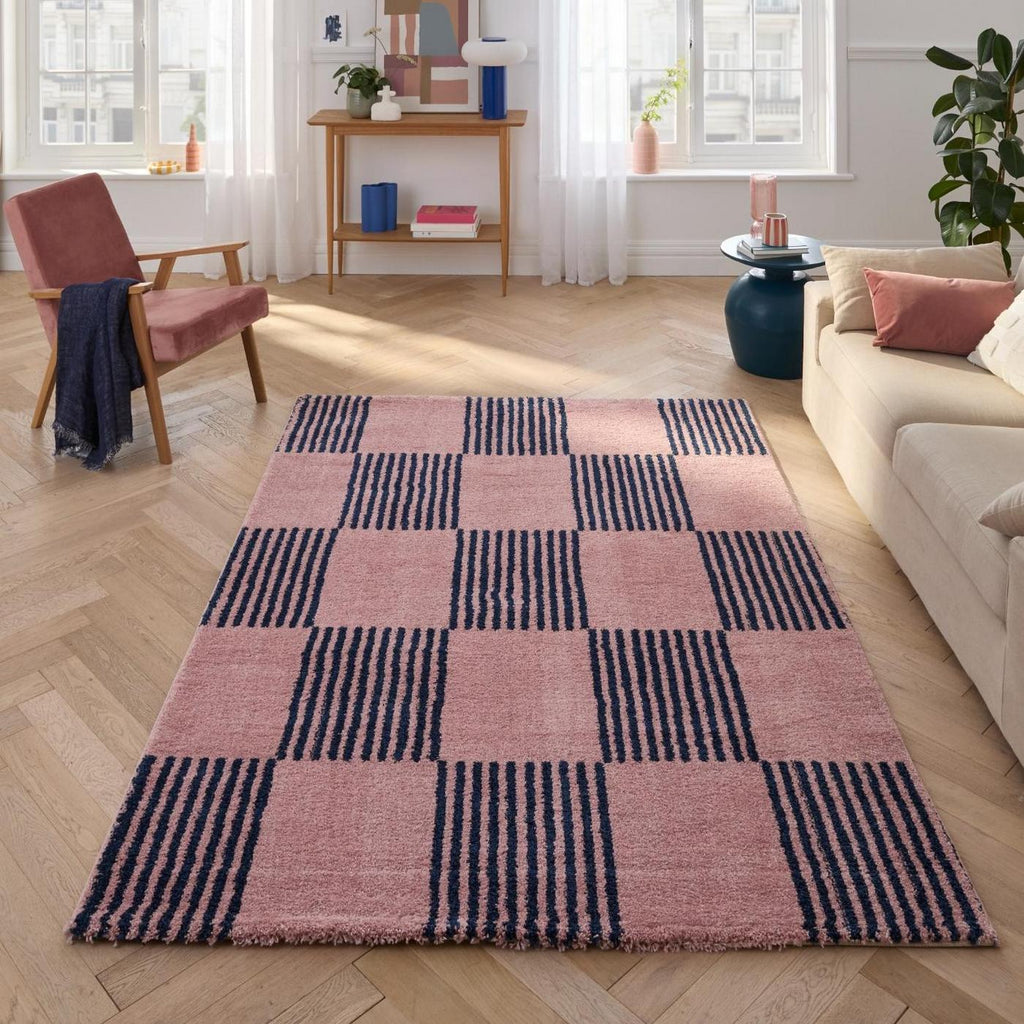 Groovy Rug 386 - Modern Pattern - Blue - Indoor