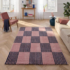 Groovy Rug 386 - Modern Pattern - Blue - Indoor