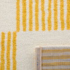 Alfombra Groovy 386 - Diseño Moderno - Amarillo - Interior