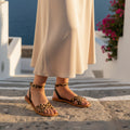 Sandalias Amapola - Negro y Leopardo