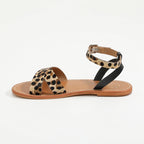 Sandalias Amapola - Negro y Leopardo