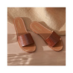 Mules Timpoochee - Cocodrilo Beige