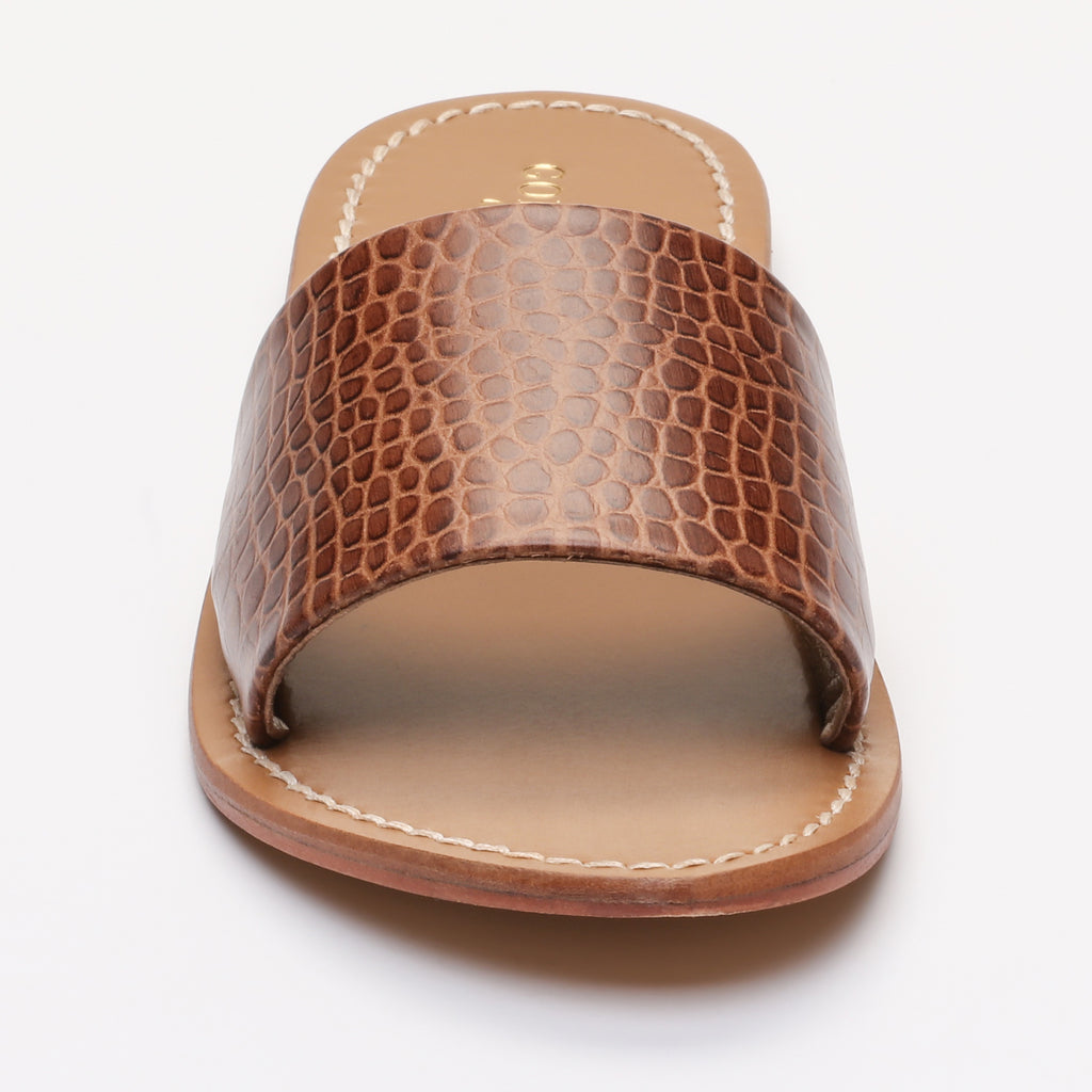 Mules Timpoochee - Cocodrilo Beige