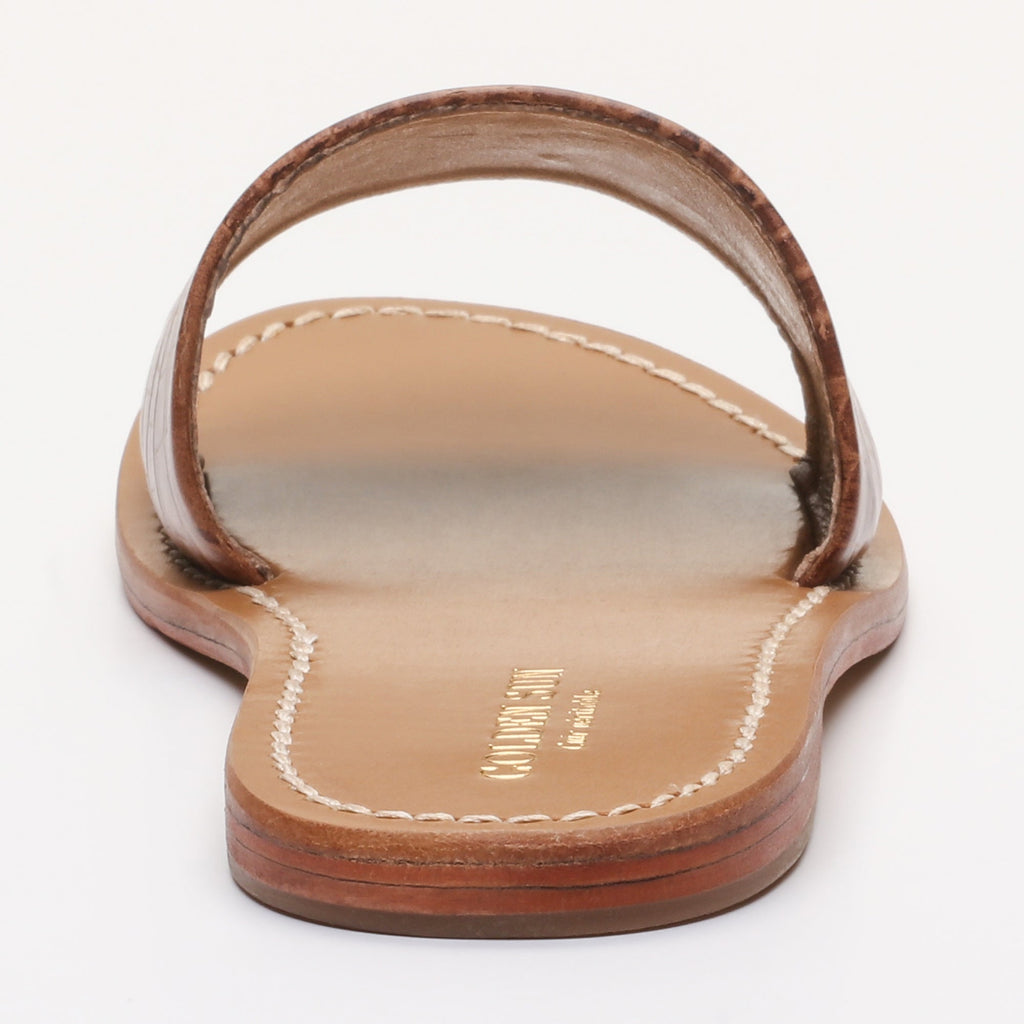 Golden Sun - Timpoochee Mules - Beige Croc