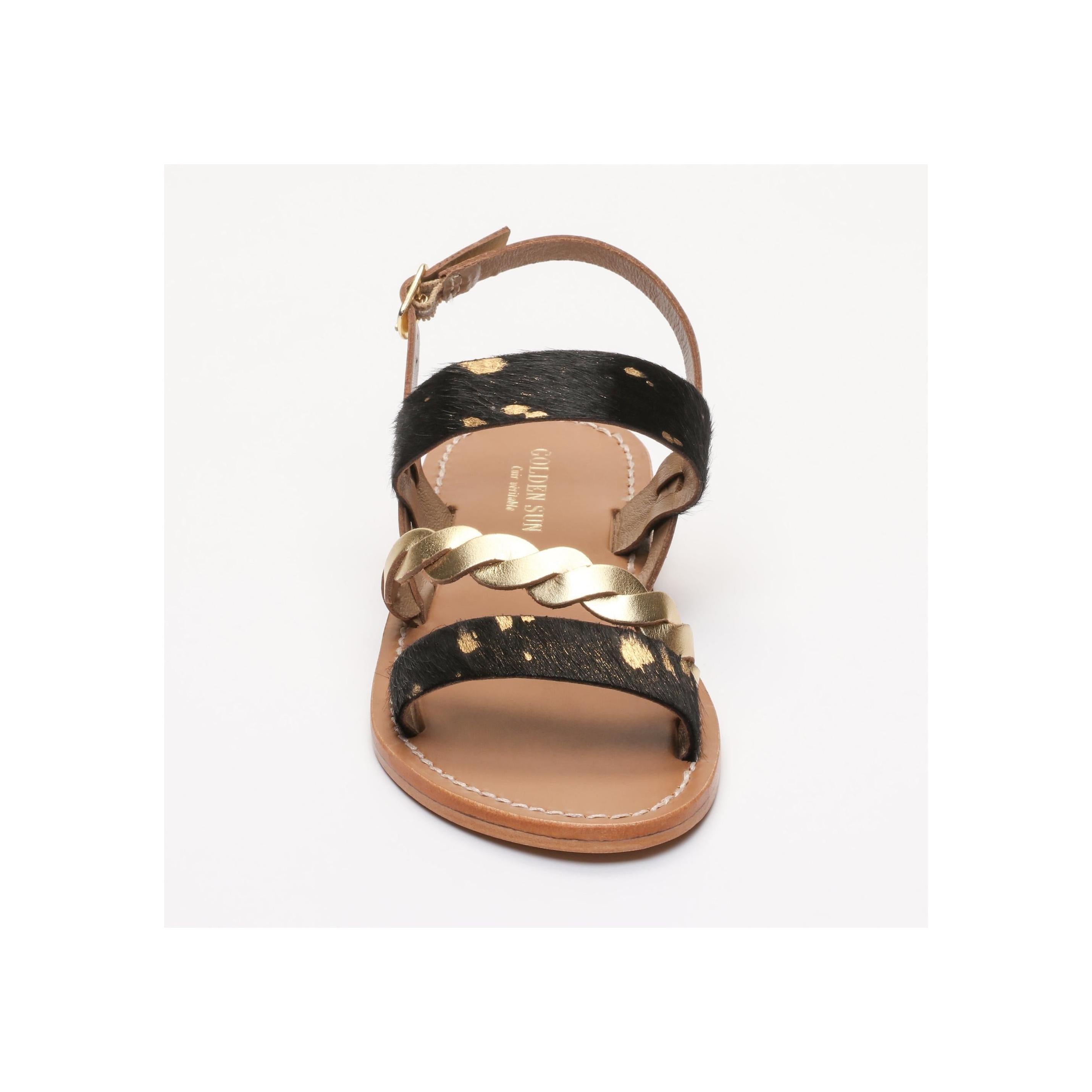 Sandalias Zerene - Oro oscuro