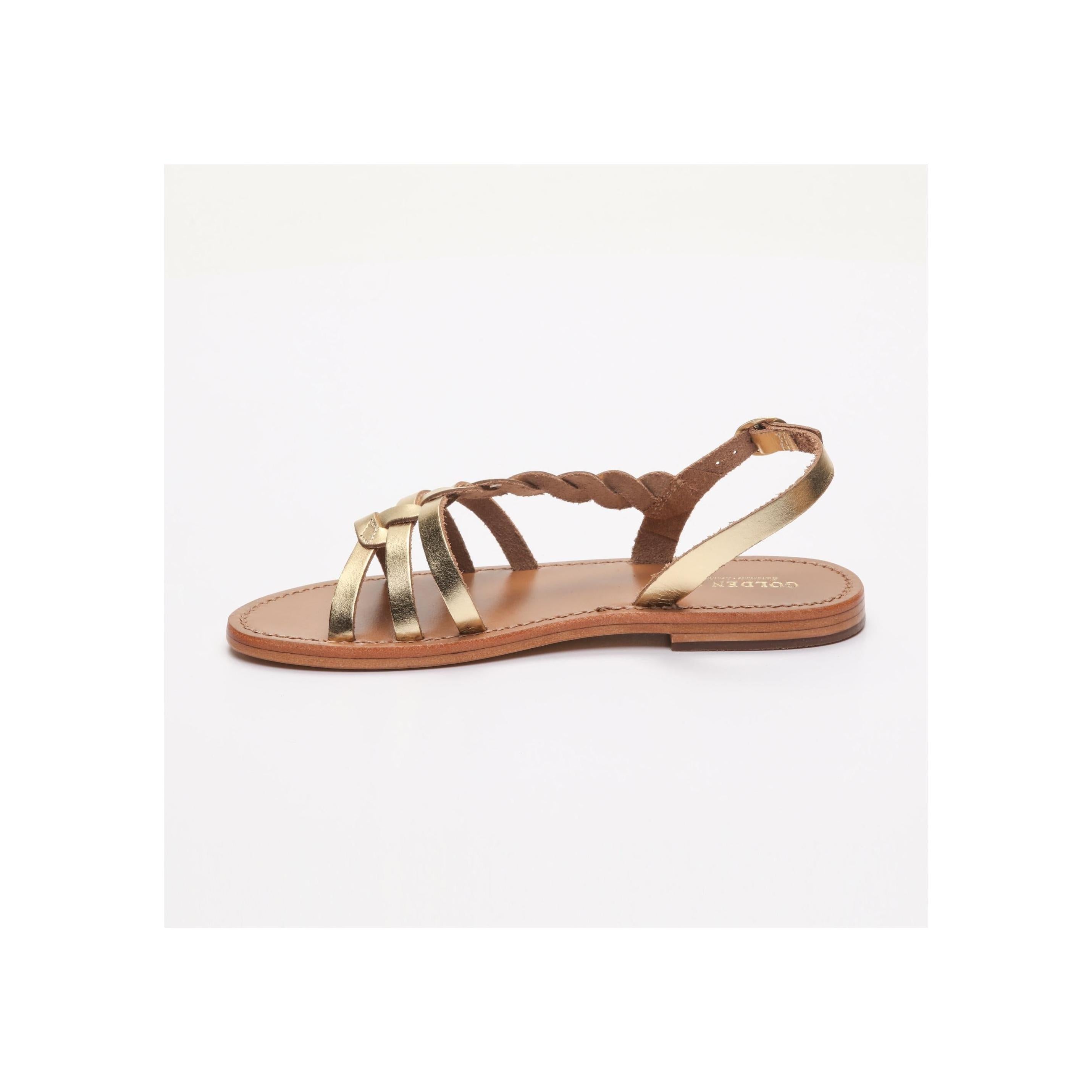 Golden Sun - Sandalias Pelidne - Oro oscuro
