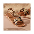 Golden Sun - Sandalias Amapola - Leopardo + Oro