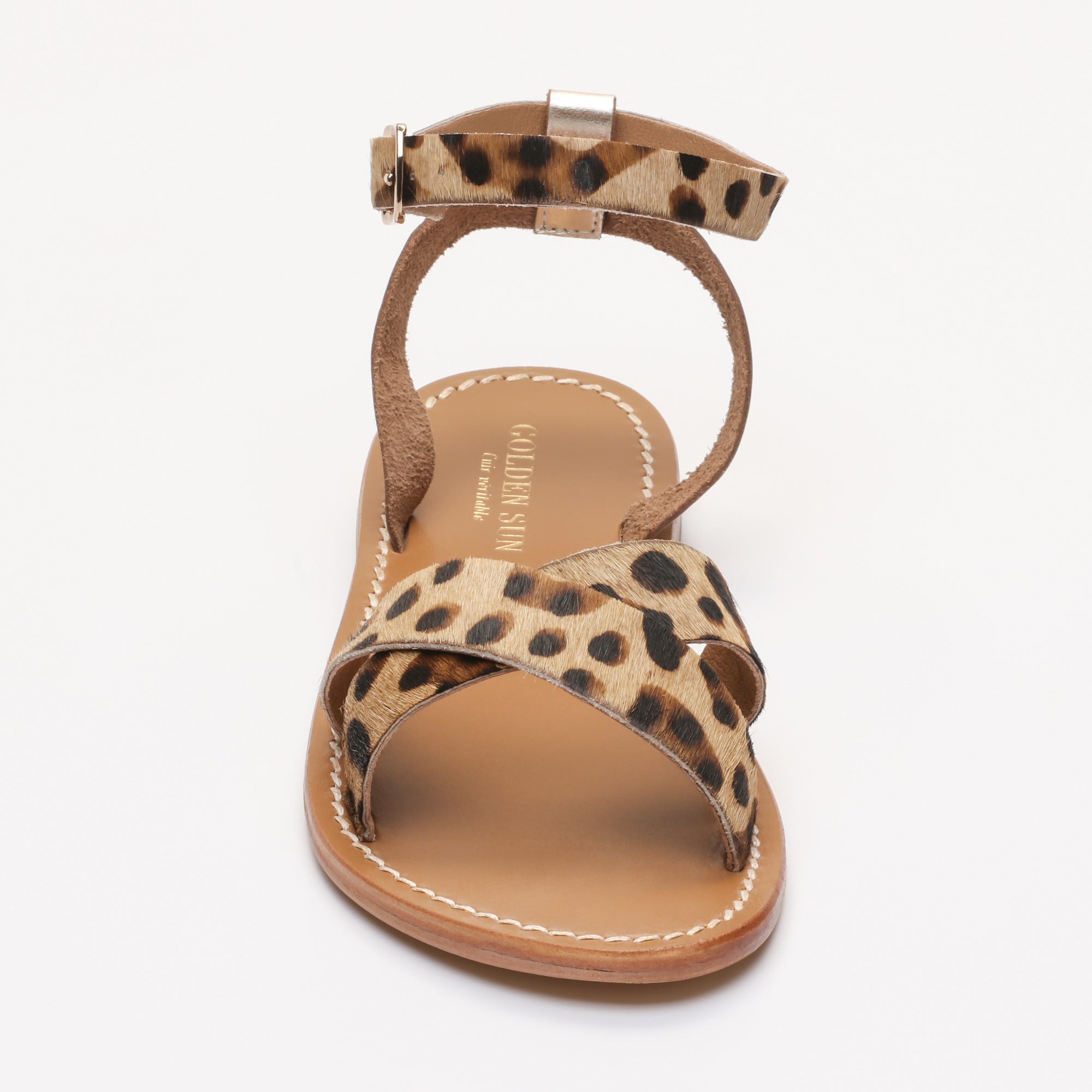 Golden Sun - Sandalias Amapola - Leopardo + Oro