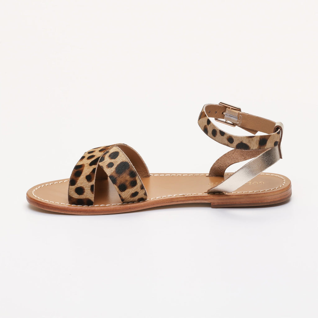 Golden Sun - Sandalias Amapola - Leopardo + Oro