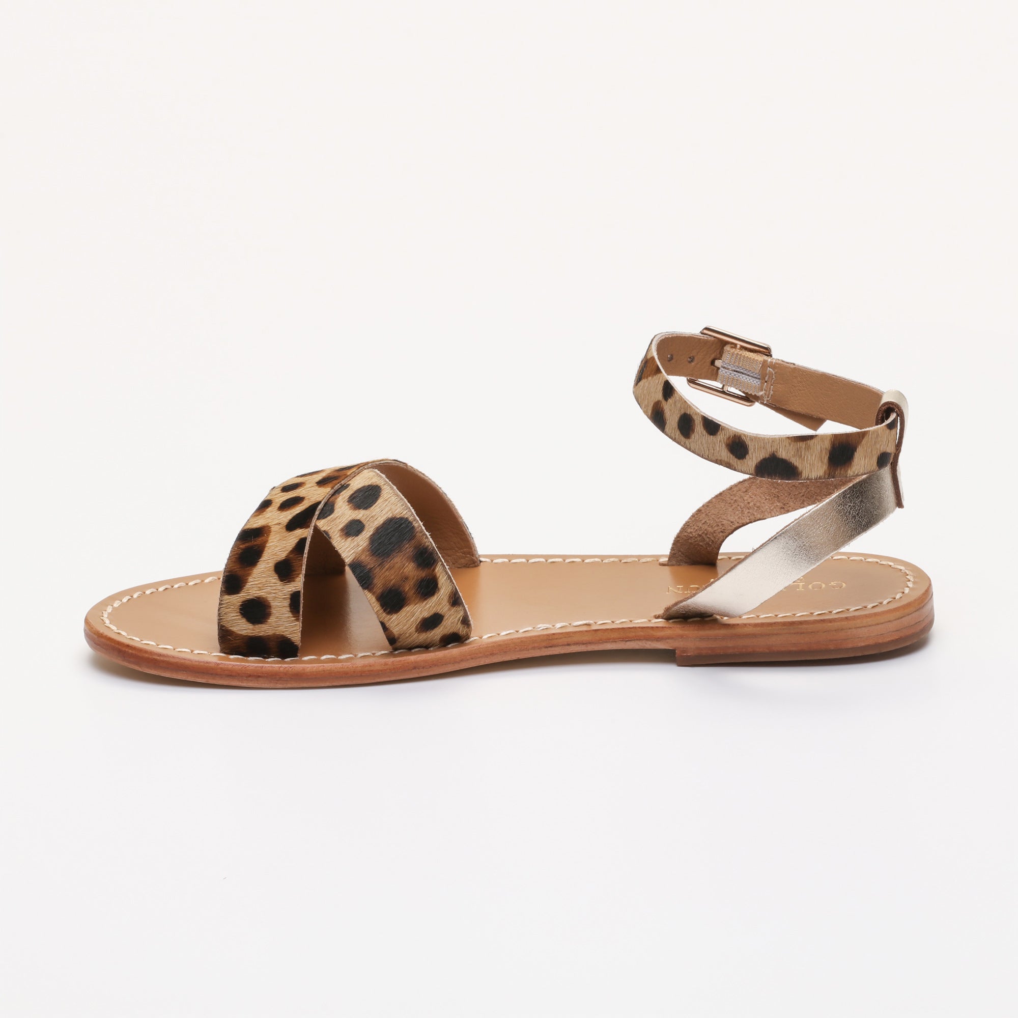 Golden Sun - Sandalias Amapola - Leopardo + Oro