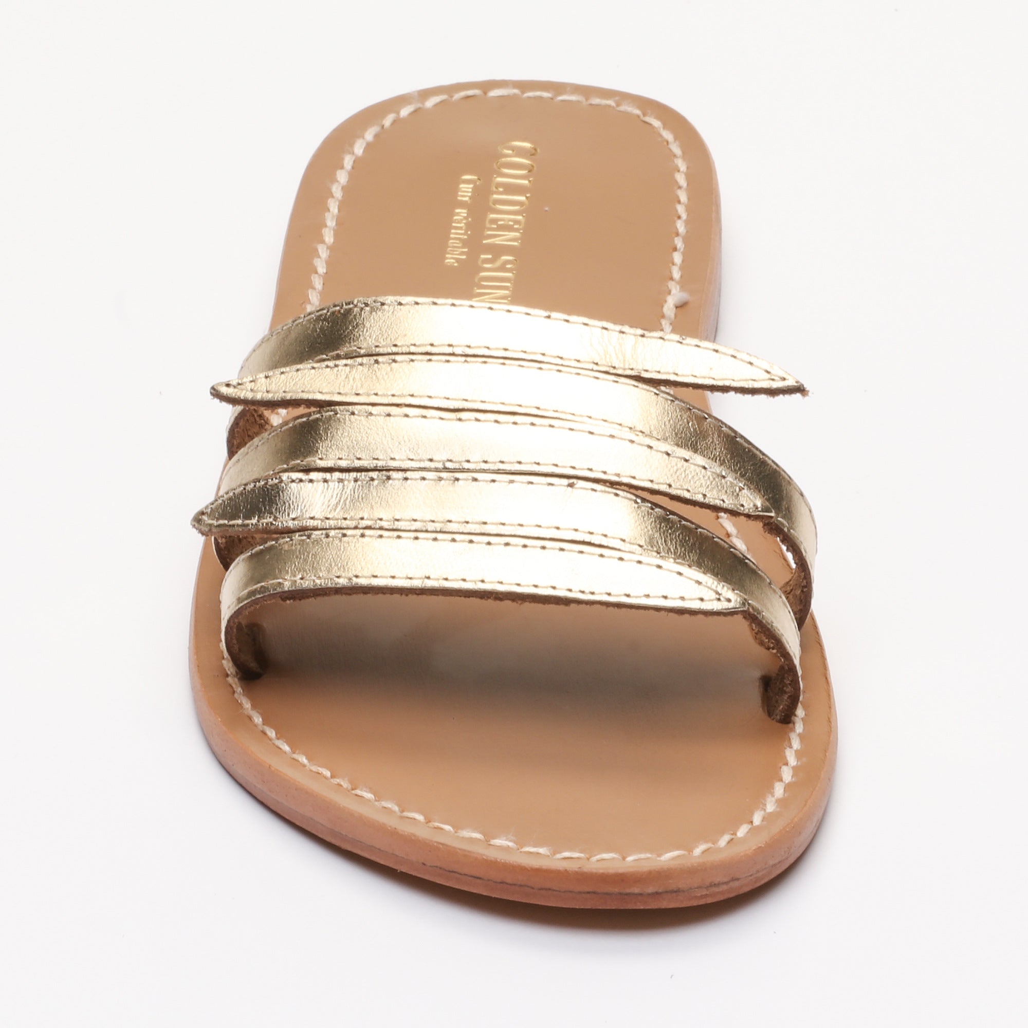Mules Pansy - Or Foncé
