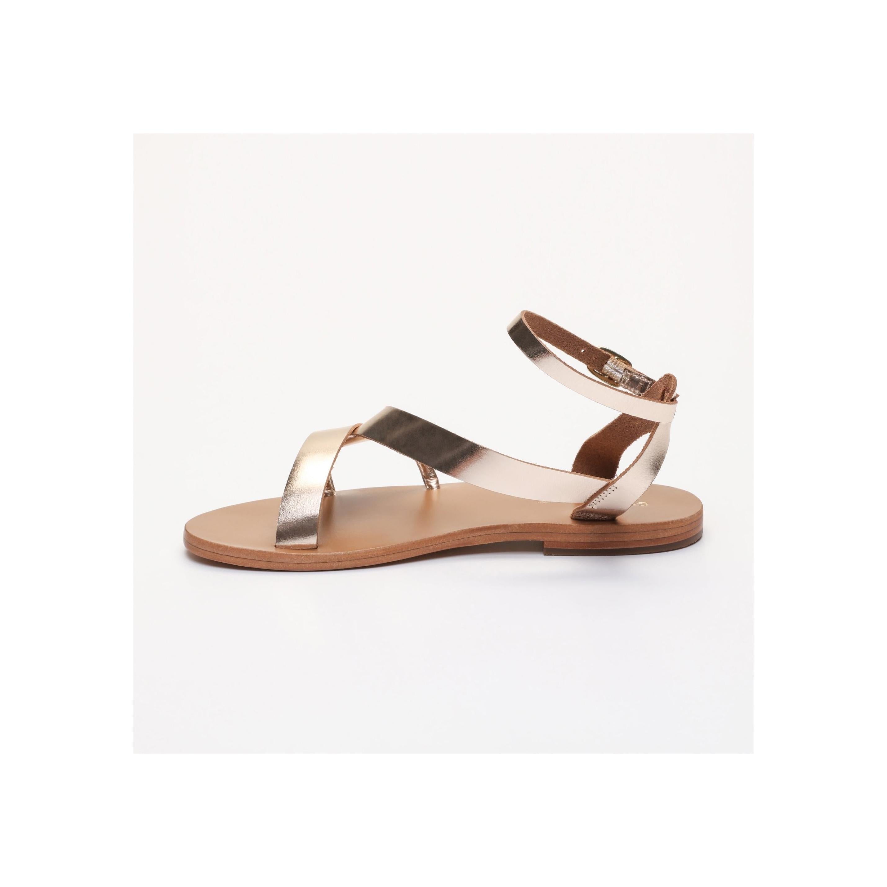 Golden Sun - Hana Sandals - Gold