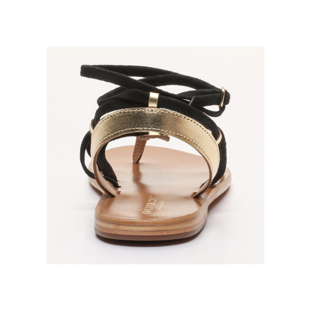 Golden Sun - Sandalias Chayane - Dorado oscuro y negro