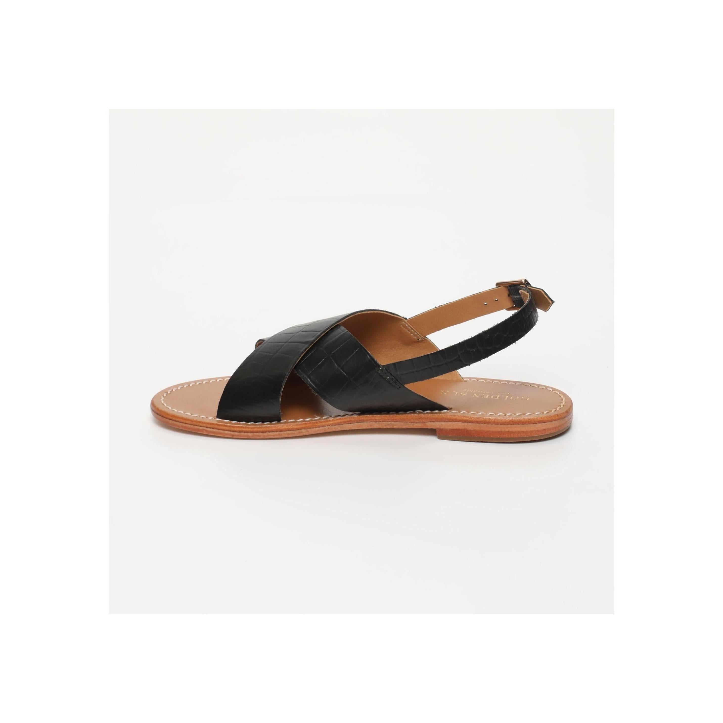 Rosedale Sandals - Black Croco