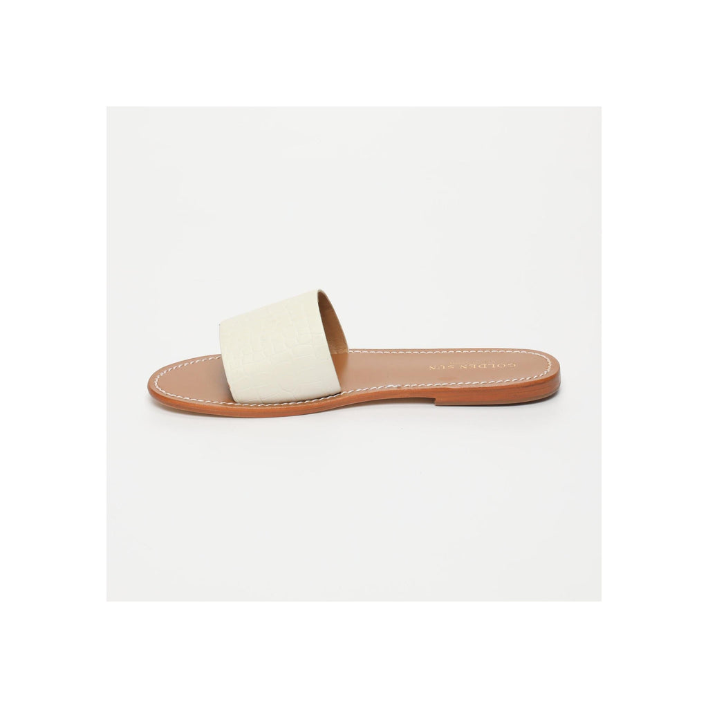 Golden Sun - Timpoochee Mules - Croco White