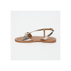 Golden Sun - Sandalias Timo - Oro cocodrilo claro