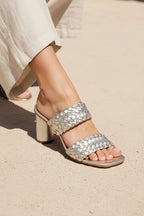 Lila Heeled Sandals - Gold